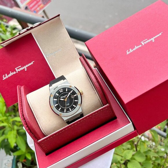 Ferragamo Mens F-80 44mm Strap Fashion Watch - Picture 7 of 11